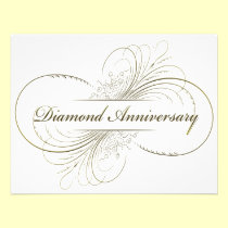 Diamond anniversary invitations