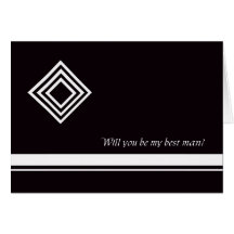 Diamond Best Man Card