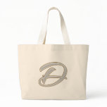 Diamond Bling D Tote Bag