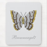 Diamond Butterfly Print Mousepad