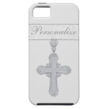 Diamond Cross Print Personalized iPhone iPhone 5 Cover