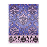 Diamond Damask, TERRACINA in Purple & Pink Postcards