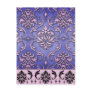 Diamond Damask, TERRACINA in Purple & Pink Postcards