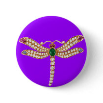 Diamond Emeralds and Gold Dragonfly