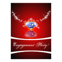 diamond engagement party invitation