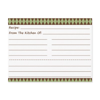 Diamond Explosion Blank Recipe Cards by LifeOverHere