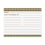 Diamond Explosion Blank Recipe Cards postcards