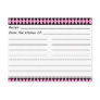 Diamond Explosion Blank Recipe Cards Post Card