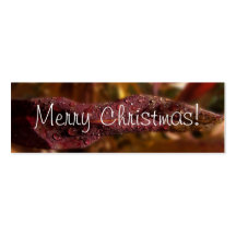 Diamond Focus; Merry Christmas Business Card Template