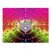 Diamond Fractal Postcards