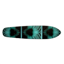 DIAMOND GLASS EFFECT HEART SKATEBOARD