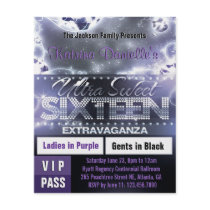 Diamond Glow Sweet Sixteen VIP Pass [Purple]