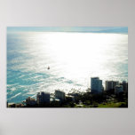 Diamond Head top view of city 3 Posters