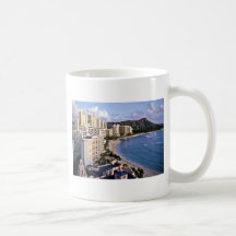 Diamond Head - Waikiki Beach, Oahu Coffee Mugs