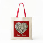 Diamond Heart Tote Bag
