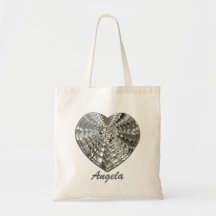 Diamond Heart Tote Bag