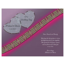 Diamond Hearts Lavender and Pink Custom Flyer