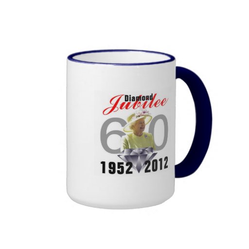 Diamond Jubilee 1952-2012 Ringer Mug