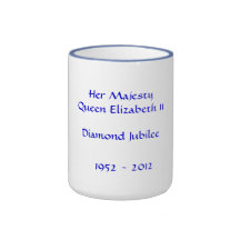 Diamond Jubilee Ringer Mug