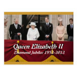 Diamond Jubilee royal family portrait postcard