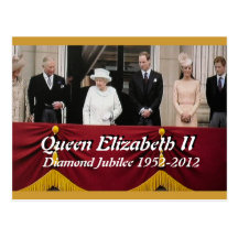 Diamond Jubilee royal family portrait postcard