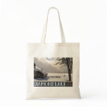 Diamond Lake Winter Marina - No Text Canvas Bags