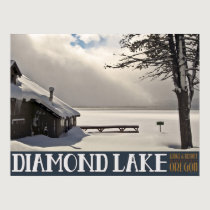 Diamond Lake Winter Marina - No Text posters