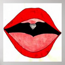 Diamond Mouth Poster