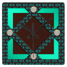Diamond Pattern Wall Clock