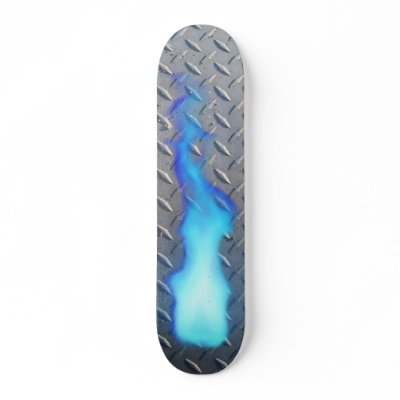 Diamond Plate Blue Flame by MotorCityThreads