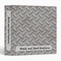 Diamond Plate Business Binder