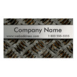 Diamond Plate Business Cards