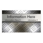 Diamond Plate Business Cards
