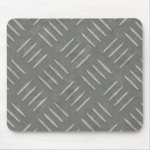 Diamond Plate Stainless Steel Textured Mousepad