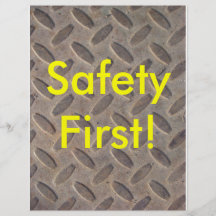 Diamond Plate Steel Floor, Safety First! Flyers