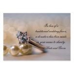 Diamond Ring and Pearls Wedding Charity Favour Car