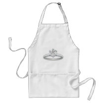 Diamond Ring Bling Clipart Apron