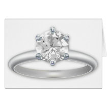 Diamond Ring Bling Clipart Card