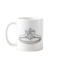Diamond Ring Bling Clipart Graphic Coffee Mug