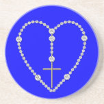 Diamond Rosary - Hail Mary Full of Grace Coasters