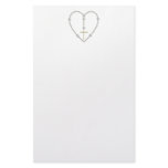 Diamond Rosary - Hail Mary Full of Grace Stationery