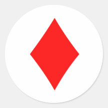 Diamond Round Stickers