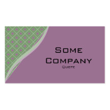 Diamond Waves Collection (Green) Business Card