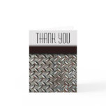 Diamondplate Thank You Note Cards