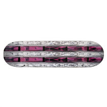 Diamonds and Emeralds Jewelled Art Skateboard