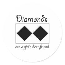 Diamonds are a girls best friend stickers