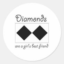 Diamonds are a girls best friend stickers
