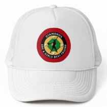 DIAMONDS ARE A GIRLS BEST FRIEND - WOMENS SOFTBALL TRUCKER HAT