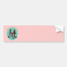 Diamonds are a Poodles Best Friend Bumper Sticker