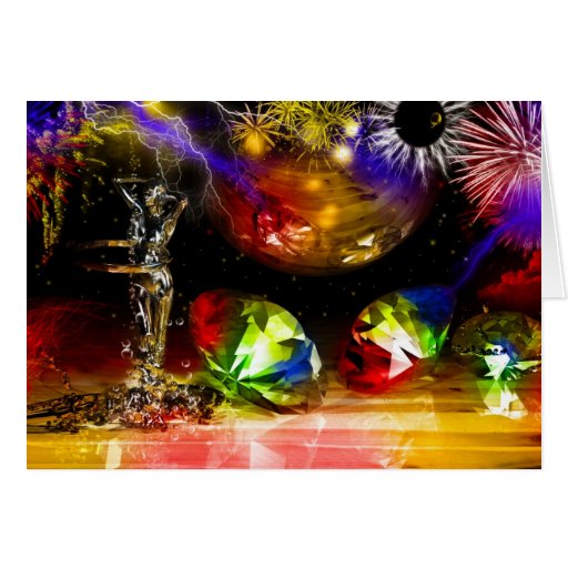 Diamonds art greeting cards